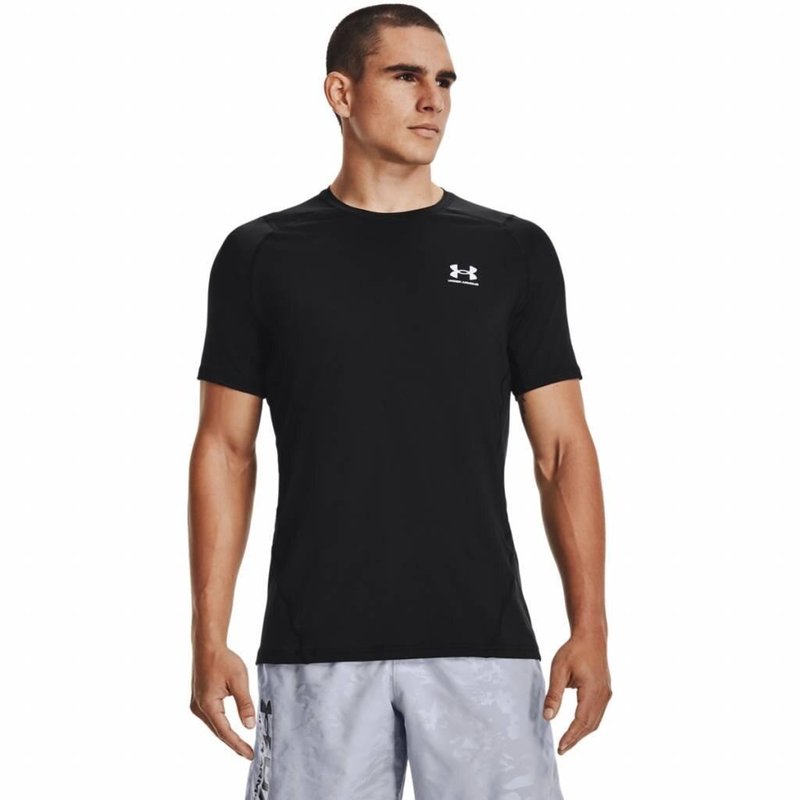 Under Armour HeatGear Fitted S herr t-shirt, svart