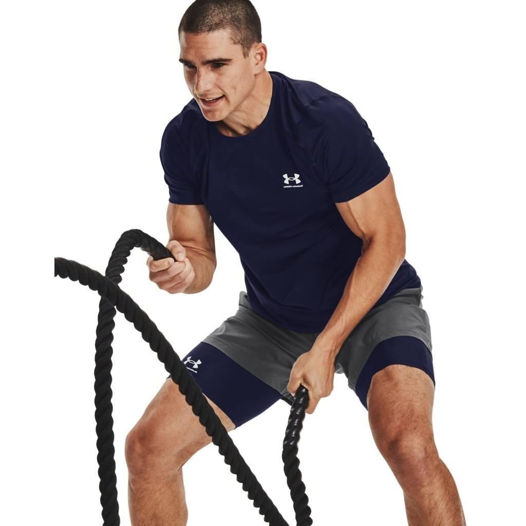 Under Armour HG Fitted SS herr t-shirt, midnight navy