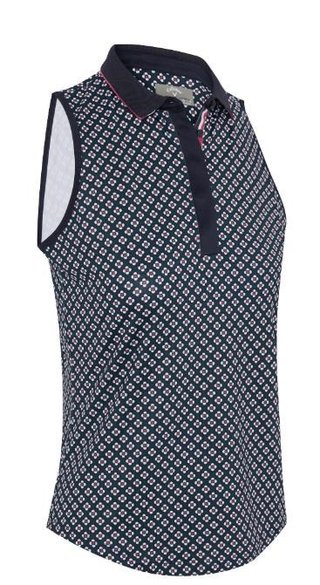 Callaway Mini Geo Floral Sleeveless damtopp, peacoat