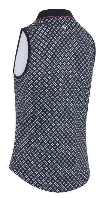 Callaway Mini Geo Floral Sleeveless damtopp, peacoat