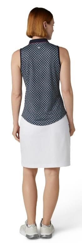 Callaway Mini Geo Floral Sleeveless damtopp, peacoat