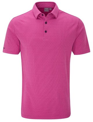 PING Hershel herr polo, ultra pink multi