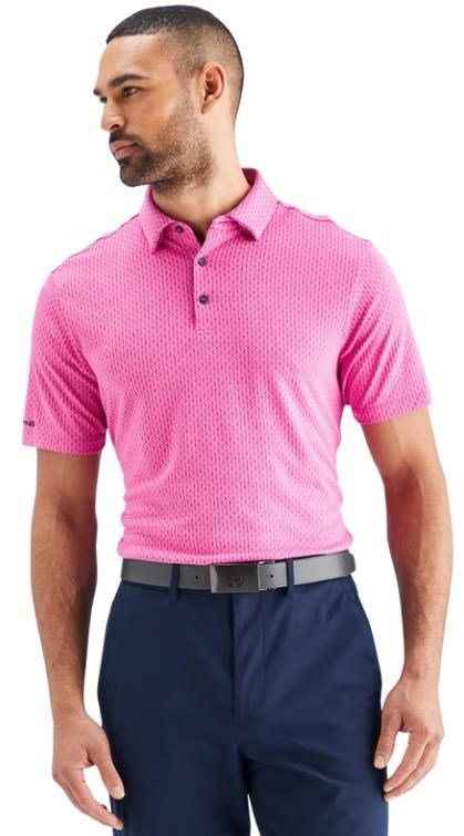 PING Hershel herr polo, ultra pink multi