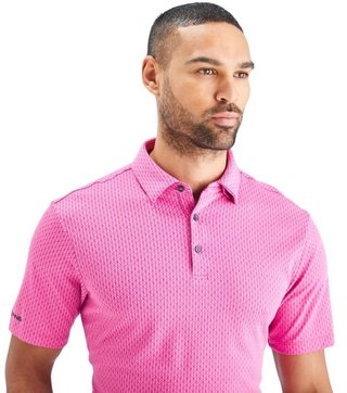 PING Hershel herr polo, ultra pink multi