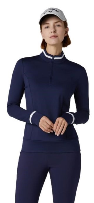 Callaway Thermal Long Sleeve Colourblock damtopp, peacoat