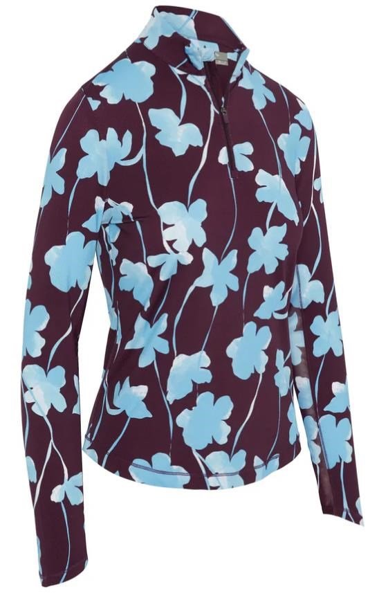 Callaway Stemmed Floral Sun Protection damtopp, potent purple