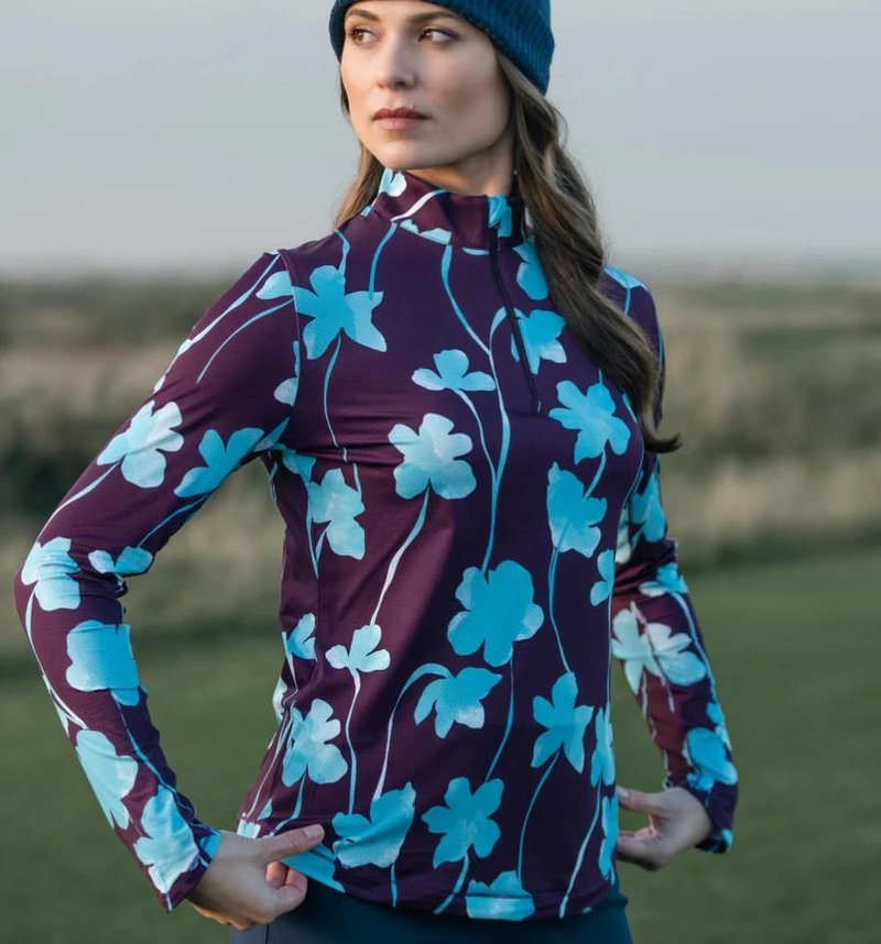 Callaway Stemmed Floral Sun Protection damtopp, potent purple