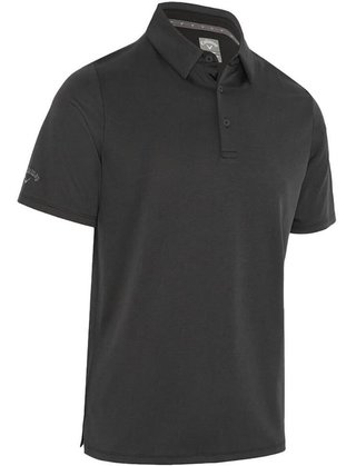 Callaway Chev Twill Jacquard herr polo, caviar