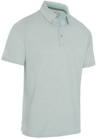 Callaway Chev Twill Jacquard herr polo, aquifer