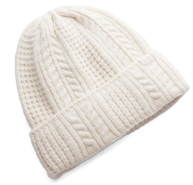 Under Armour Halftime Cable Knit dammössa, stone/khaki base