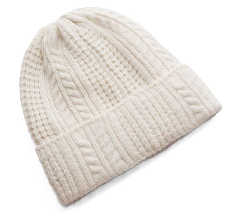 Under Armour Halftime Cable Knit dammössa, stone/khaki base