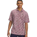Under Armour Playoff 3.0 Printed herr polo, tourmaline pink/dark maroon/midnight navy
