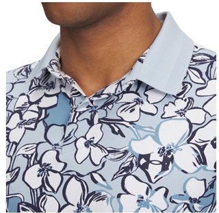 Under Armour Drive Chill Printed herr polo, blue calm/midnight navy
