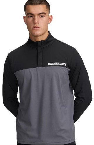 Under Armour T2G 1/4 Zip herr sweatshirt, svart/castlerock/vit