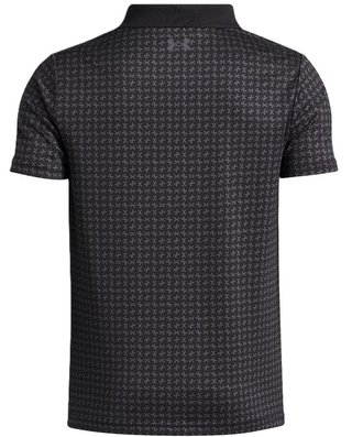 Under Armour Matchplay Printed junior polo, svart/castlerock