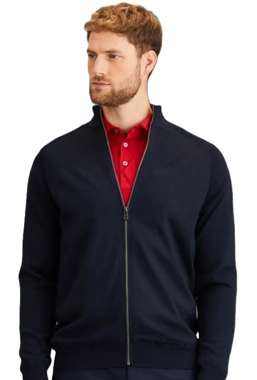 PING Murphy Lined full zip herr tröja, navy