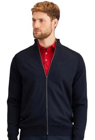 PING Murphy Lined full zip herr tröja, navy