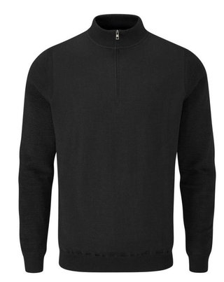 PING Croy Lined Half Zip herr tröja, svart