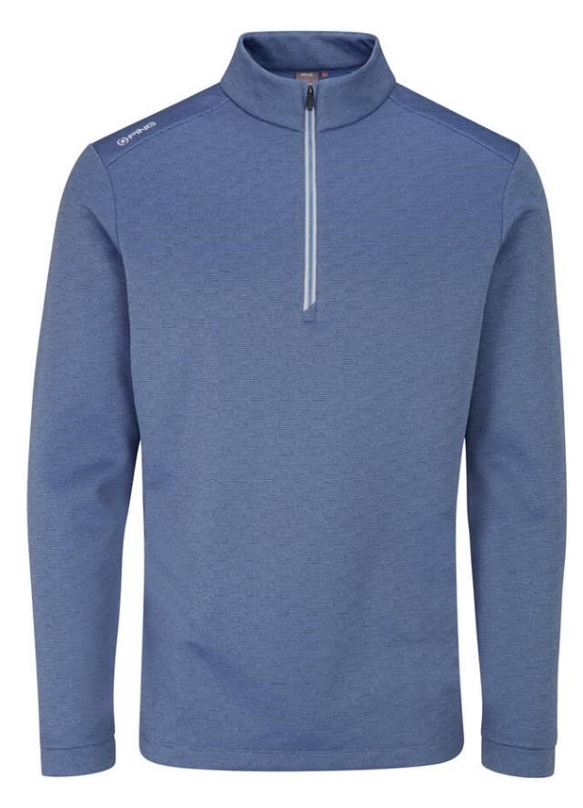 PING Bexton Half Zip Fleece herr sweatshirt, airforce multi