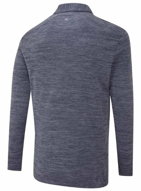 PING Creek långärmad polo herr, navy melange