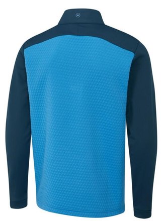 PING Nolan Quarter Zip Fleece herr sweatshirt, tidal blue/navy