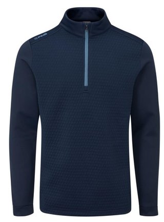 PING Nolan Quarter Zip Fleece herr sweatshirt, navy