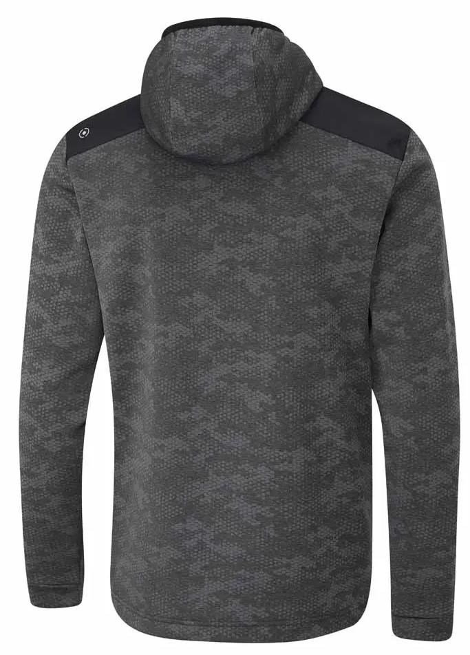 PING Nexa Hooded half zip fleece herr sweatshirt, svart