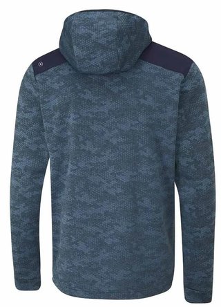 PING Nexa Hooded half zip fleece herr sweatshirt, blue fusion/navy