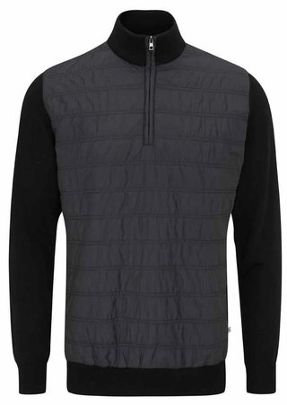 PING Connell Hybrid quarter-zip herr tröja, svart