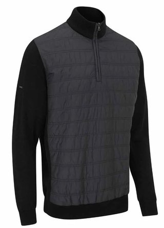 PING Connell Hybrid quarter-zip herr tröja, svart