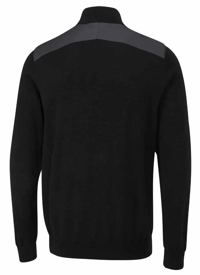 PING Connell Hybrid quarter-zip herr tröja, svart