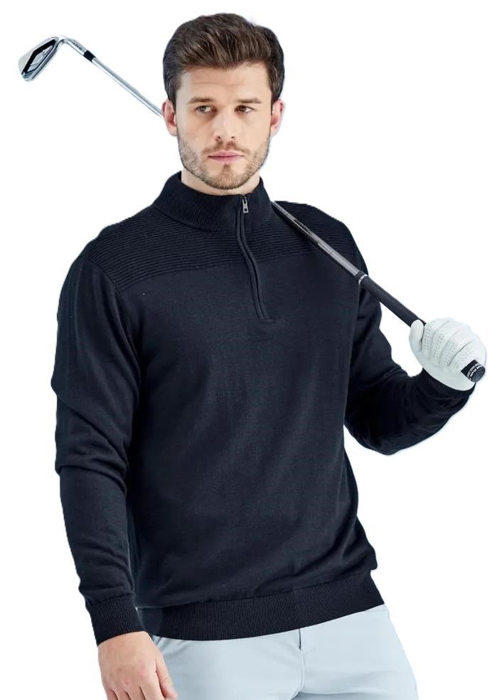 PING Dorset Quarter zip herr tröja, navy