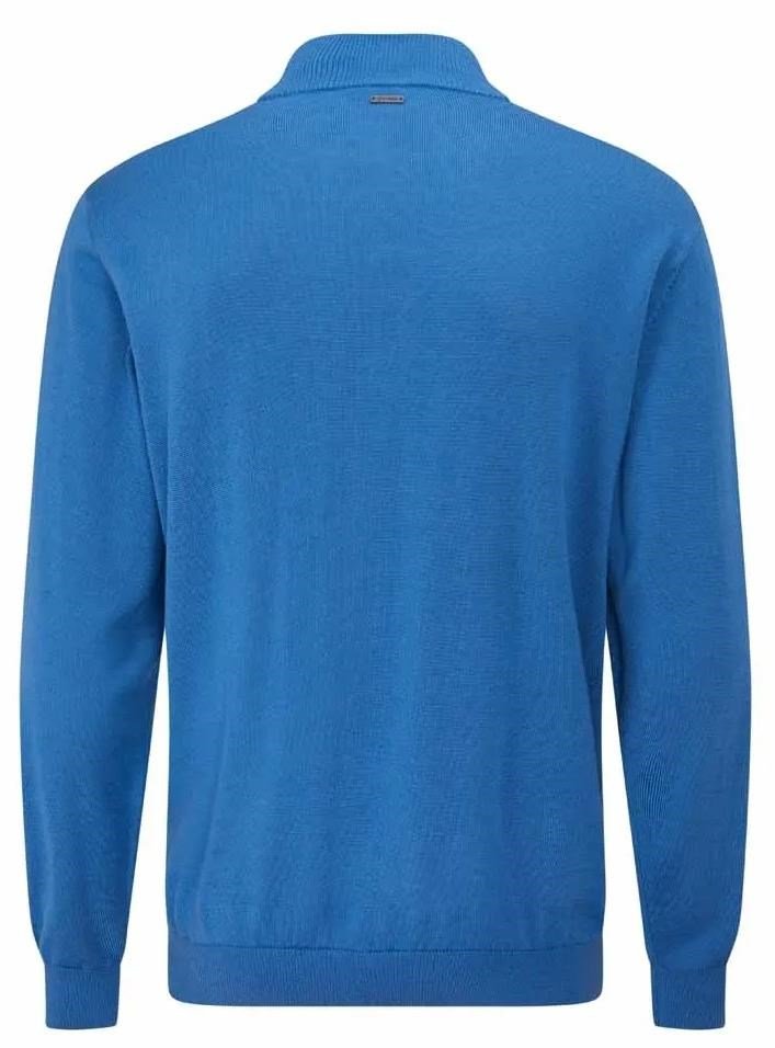 PING Dorset Quarter zip herr tröja, tidal blue