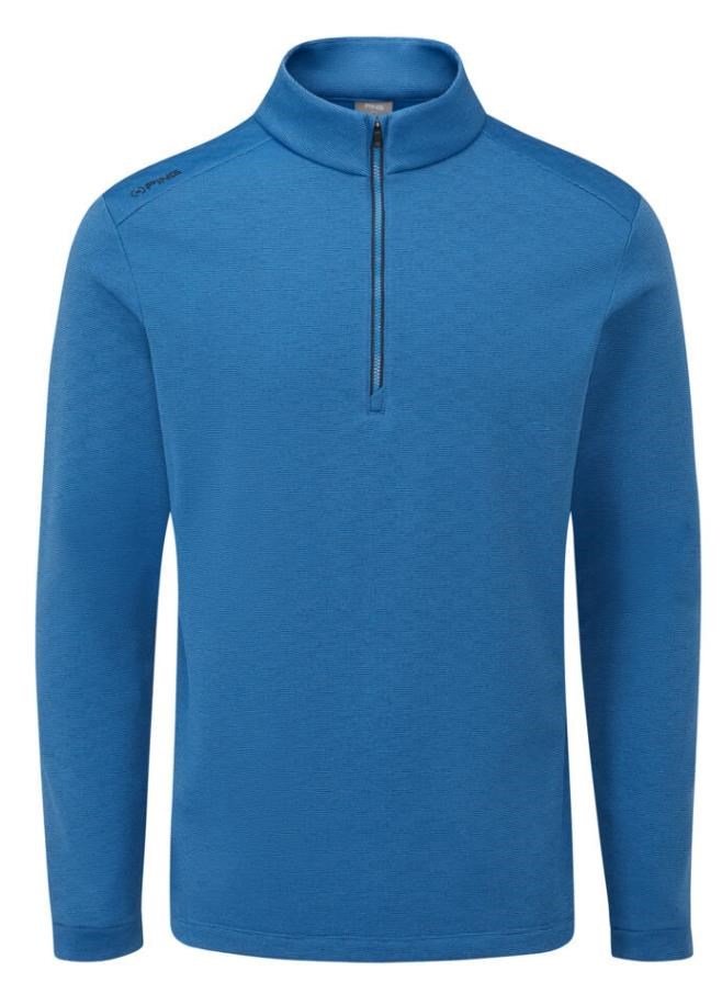 PING Bexton Half Zip Fleece herr sweatshirt, tidal blue multi