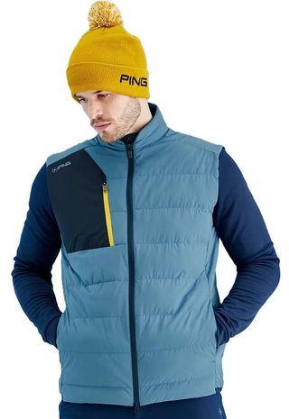 PING Norse Cocoon insulated PrimaLoft® herr väst, blue fusion/navy