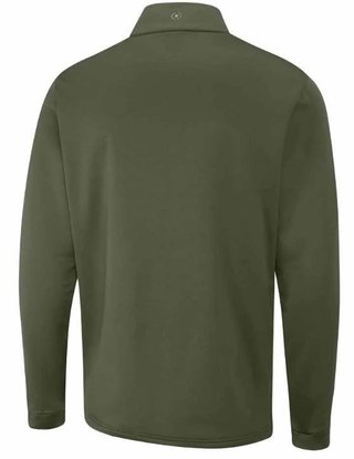 PING Astbury fleece herr jacka, dark olive/lichen