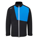 PING Impervious Waterproof herr golfjacka, svart/brilliant blue