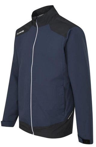 PING AquaDrive Waterproof herr jacka, oxford blue/svart