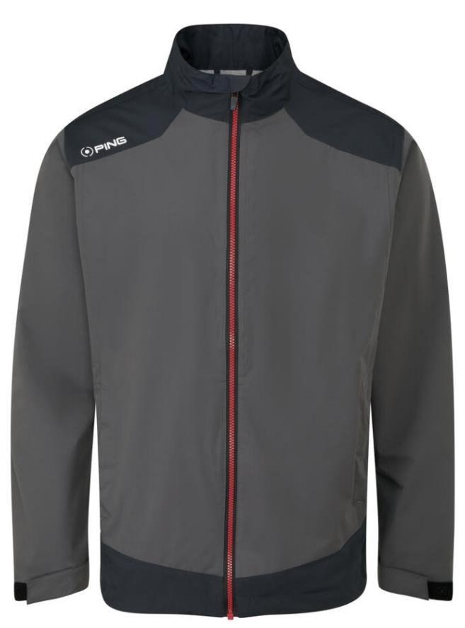 PING AquaDrive Waterproof herr jacka, asphalt/black
