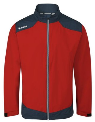 PING AquaDrive Waterproof herr jacka, classic red/oxford blue