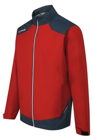 PING AquaDrive Waterproof herr jacka, classic red/oxford blue