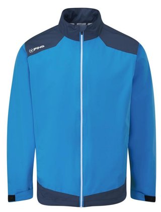 PING AquaDrive Waterproof herr jacka, brilliant blue/oxford blue