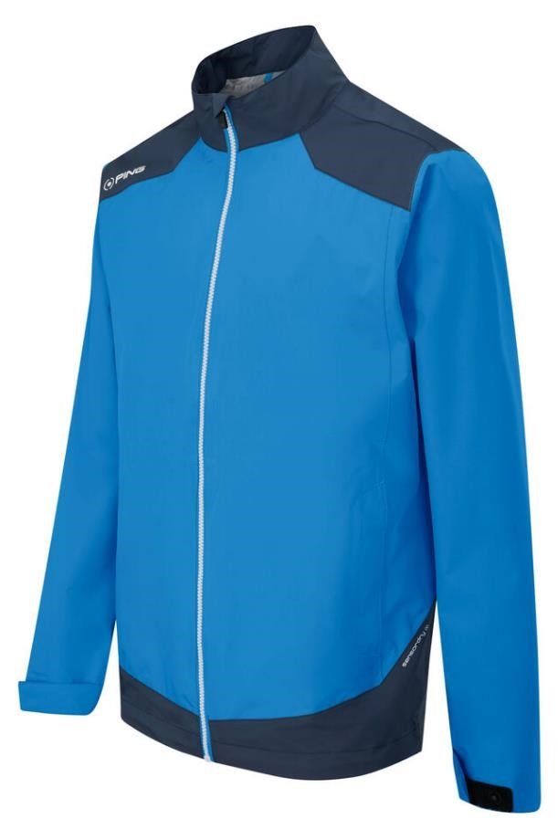 PING AquaDrive Waterproof herr jacka, brilliant blue/oxford blue