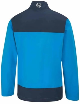 PING AquaDrive Half-Zip herr vattentät jacka, brilliant blue/oxford blue