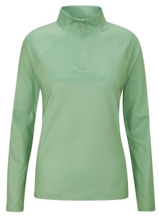 PING Jasmine Printed långärmad damtopp, eucalyptus multi