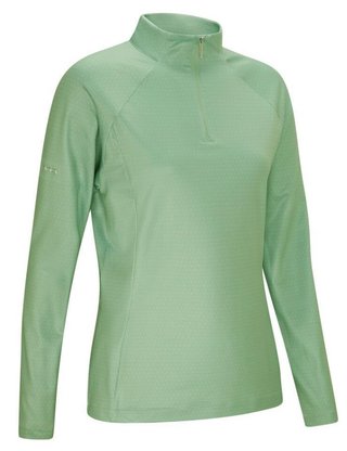 PING Jasmine Printed långärmad damtopp, eucalyptus multi