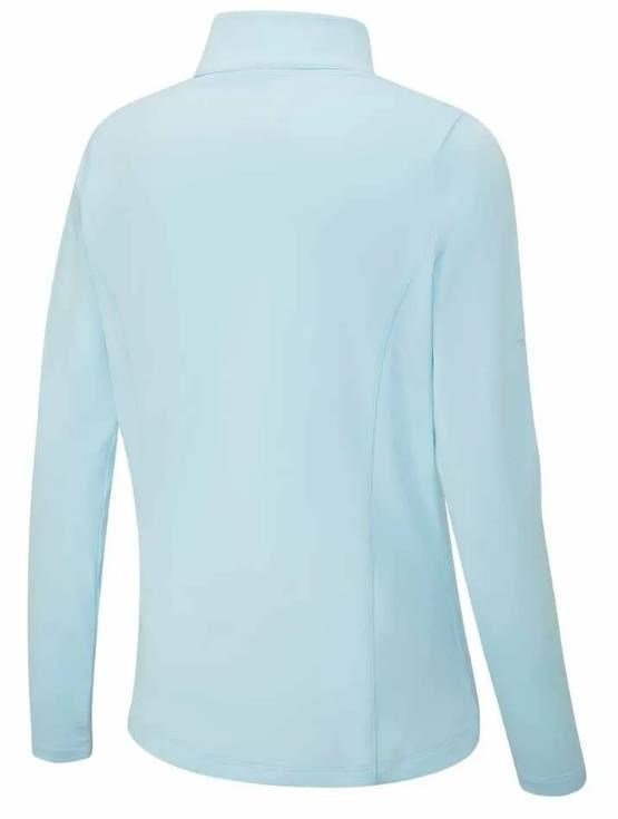 PING Aveline Half Zip dam sweatshirt med lång ärm, crystal blue