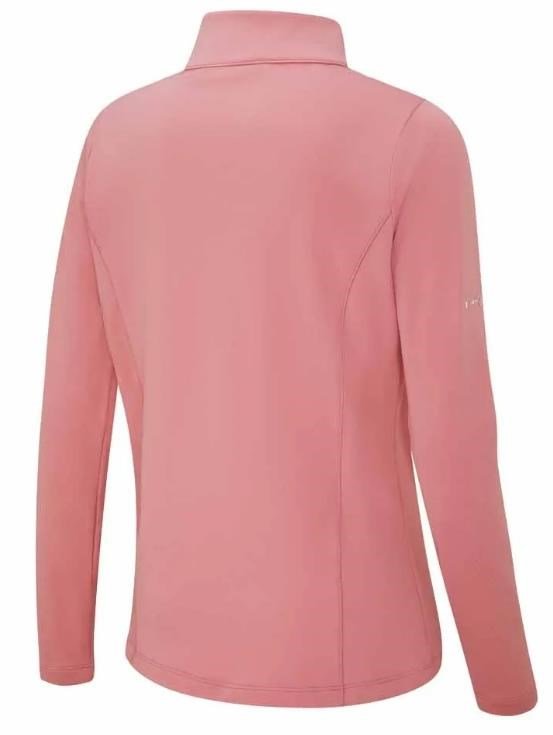 PING Aveline Half Zip damskjorta med långa ärmar, dämpad rosa