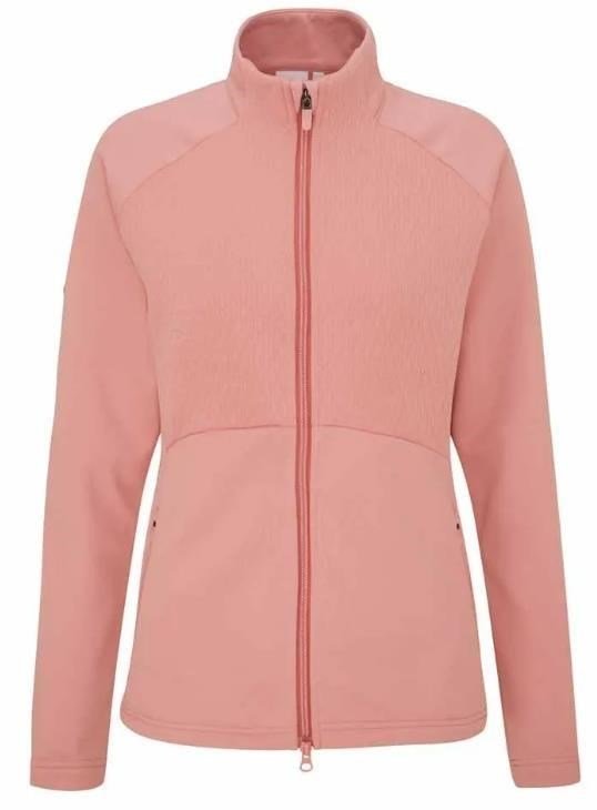 PING Catherine Full Zip Fleece dam sweatshirt, dämpad rosa
