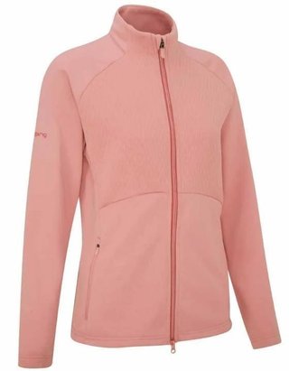 PING Catherine Full Zip Fleece dam sweatshirt, dämpad rosa